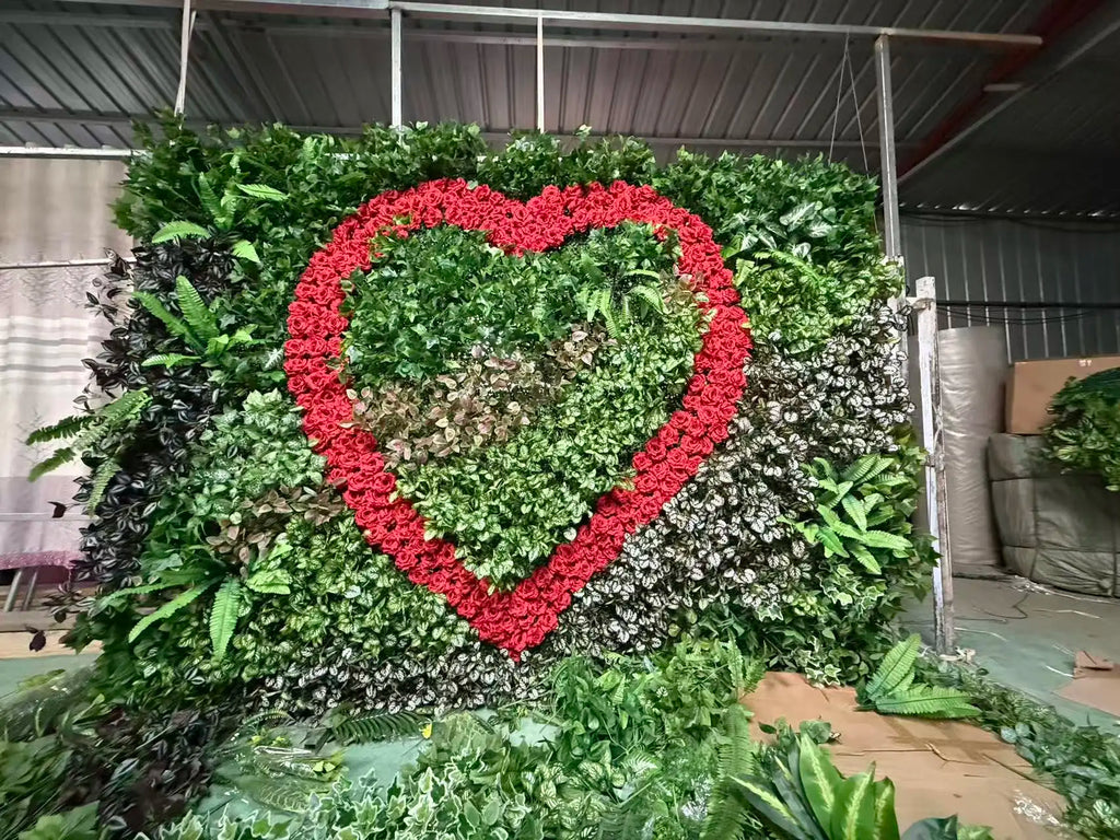 High Quality Handmade 3D Floral Wall Artificial Roll Flower Wedding Background Christmas Graduation Decoration Chinese New Year