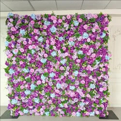 Alwaysbloom 5D Silk Artificial Rose Wall Gradient Flowers with Moisturizing Feel Wedding Wall Decorations Roll Model Gm020