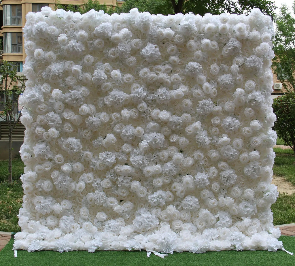 Wedding Flowers Plant Hanging Wedding Decoration 40*60 Silk Flower Rose Wall Backdrop Flower Wall