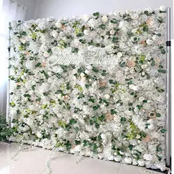 Custom Handmade Silk Rose Wall Flowers, Floral Wall Backdrop, Perfect for Event and Wedding Decoration Arrangements