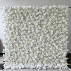 8ft X 8ft Floral Wall Panel Red Rose Flower Wall Backdrop Wedding Supplies 3D Style Silk Flower Decorations