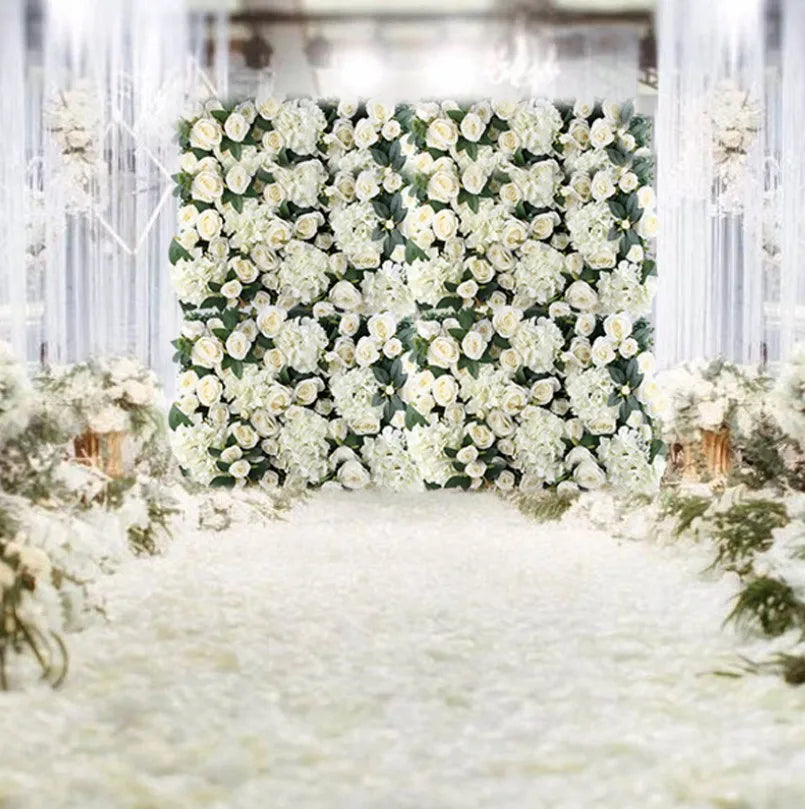 Silk Flowers Panel Backdrop Wall Wedding Decor Wholesale Flower Wedding Backdrop