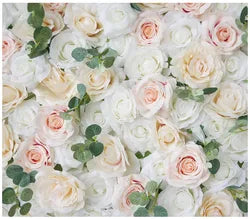 Flowerwall Spun Silk 3D  Flowers Wall Backdrop Roll UpRoses  Modern Handmade Lightweight Long-Lasting Wall Panel Background