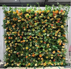 Factory Wholesale Price Silk Artificial High Quality Flower Wall Stand 8ft Customizable Size Wedding Backdrop Decor - Medium / 8#