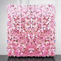 Realistic Blooming Floral Wall for Party, Event, and Home Decor  Artificial Rose Wall