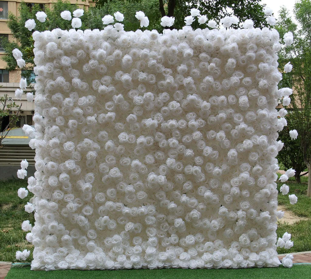 Wedding Flowers Plant Hanging Wedding Decoration 40*60 Silk Flower Rose Wall Backdrop Flower Wall