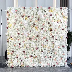 Custom Handmade Silk Rose Wall Flowers, Floral Wall Backdrop, Perfect for Event and Wedding Decoration Arrangements - sku-24