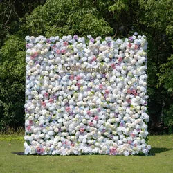 Alwaysbloom 5D Silk Artificial Rose Wall Gradient Flowers with Moisturizing Feel Wedding Wall Decorations Roll Model Gm020 - Standard / 11 m-24