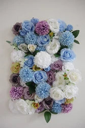 New Design 40x60cm Plastic Grid Artificial Flower Wall 3d Wedding Flower Wall Panel Backdrop - FW46-049