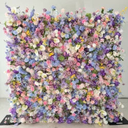 W-B040 New Flower Wall 5D Rolled up Backdrop Flower Wall Party Wedding Decorative Flowers Wall for Birthday Party - 8ft*8ft, 10ft*10ft, custome / FW707