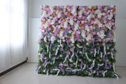 F198 Luxury Restaurant Wall Backdrop Decor Burgundy Flower Mat Artificial 3D 5D Red Faux Silk Rose Flower Wall for Wedding Event - 8ft x 8ft , 4ft x 8ft , 10ft x 8ft , or Custom / 58 flower wall