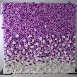F198 Luxury Restaurant Wall Backdrop Decor Burgundy Flower Mat Artificial 3D 5D Red Faux Silk Rose Flower Wall for Wedding Event - 8ft x 8ft , 4ft x 8ft , 10ft x 8ft , or Custom / 78