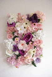 New Design 40x60cm Plastic Grid Artificial Flower Wall 3d Wedding Flower Wall Panel Backdrop - FW46-018