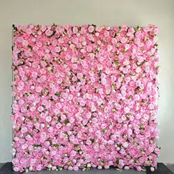 Alwaysbloom 5D Silk Artificial Rose Wall Gradient Flowers with Moisturizing Feel Wedding Wall Decorations Roll Model Gm020 - Standard / 11 m -5