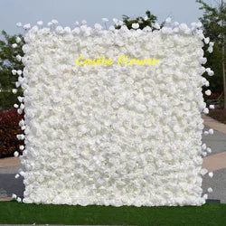 L-R513 Custom High Quality Wholesale 5D Pink Mixed Flowers for Wedding Party Decoration, Best Selling Artificial Flower Wall