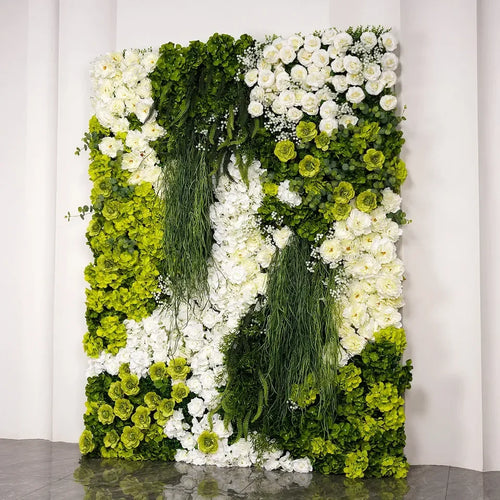 3Dromantic Detachable Modern Plastic Simulated Silk Flower Wall for Weddings Birthday Parties Hotel Banquet Decorations