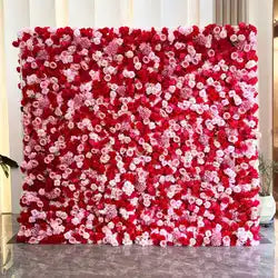 Custom Handmade Silk Rose Wall Flowers, Floral Wall Backdrop, Perfect for Event and Wedding Decoration Arrangements - sku-17